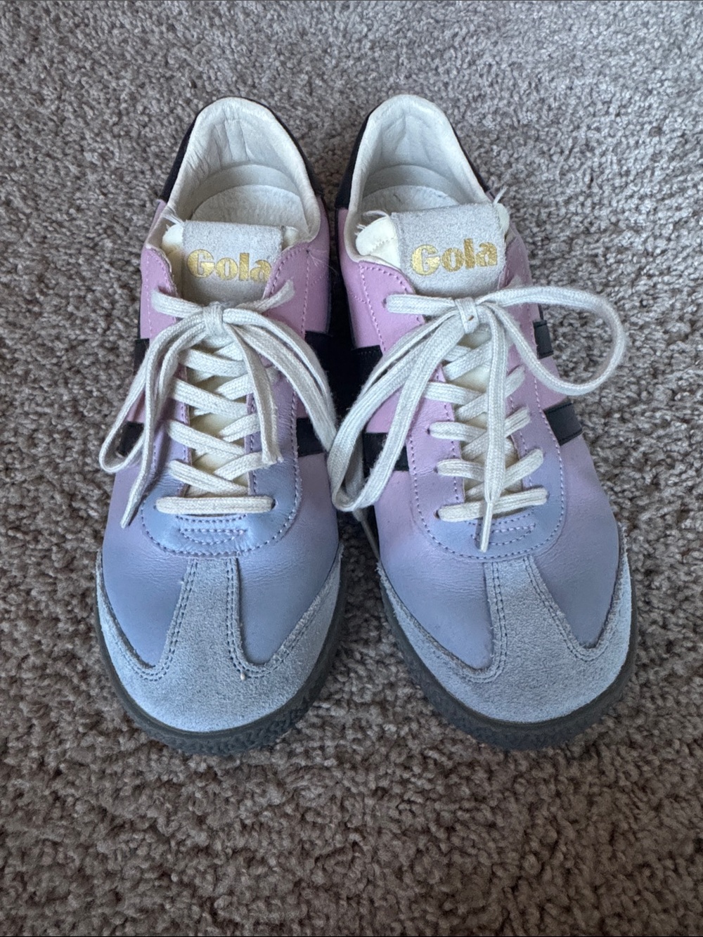 Gola Women's Lavender & Light Pink Retro Sneakers